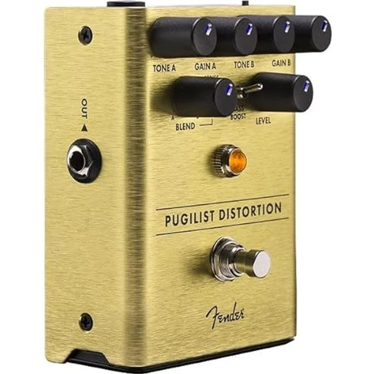 Fender Pugilist Distortion Pedal, Effektpedal mit Distortion, Tone A/B, Drive A/B, Bass Boost, Blend/Serie Toggle – Bild 3