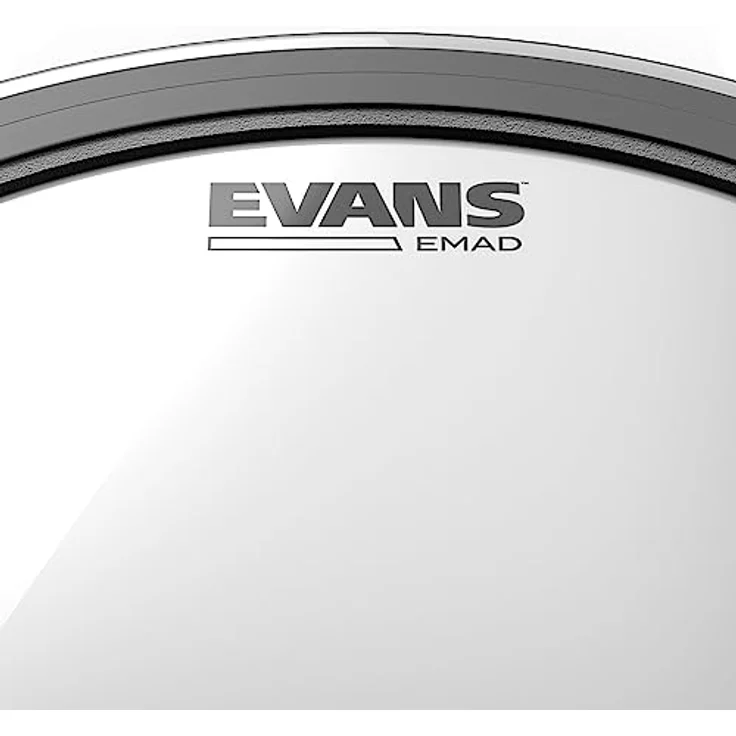 Evans 20" EMAD System Bass Pack, Schlagzeugfelle mit 20" klarem Schlagfell und schwarzem Resonanzfell, variable Dämpfringe und Mikrofonloch – Bild 2