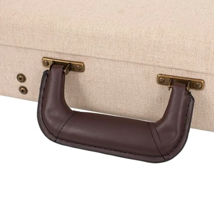 Gator Journeyman Electric Guitar, Gitarrenkoffer aus Sackleinen mit antiken Messingbeschlägen, beige – Bild 14