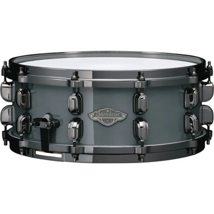 Tama 14"x5,5" Starclassic Performer Snare, Limited Edition in Smoky Gray, 4 Lagen Birke und Ahorn, Black Nickel Hardware