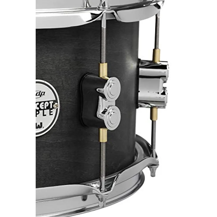 DW PDP 14"x6,5" Black Wax Snare, 10-lagiger Ahornkessel mit mattschwarzer Oberfläche, DW MAG Abhebung, True Pitch Spannschrauben – Bild 3