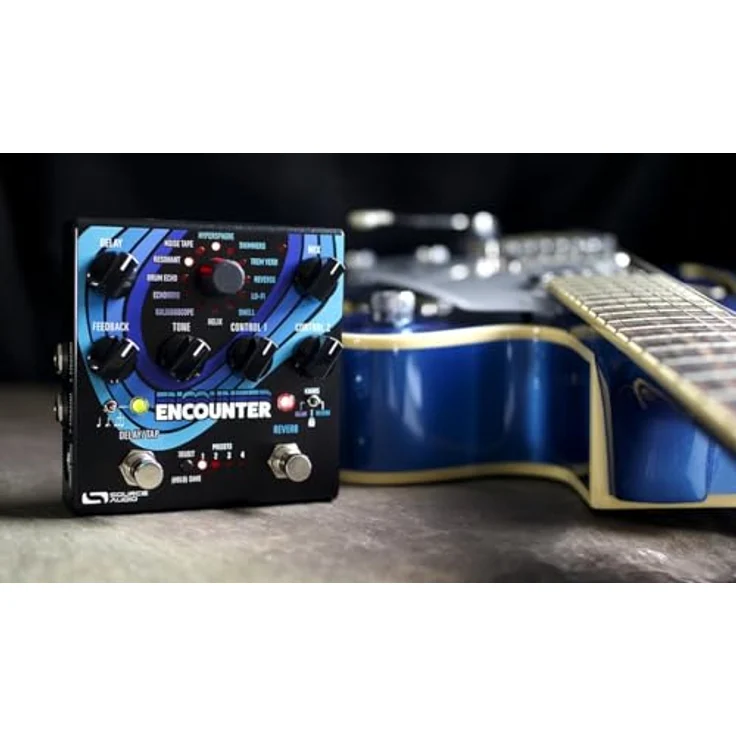 Source Audio Encounter SA 264 Delay+Reverb, Effektpedal mit 6 Delay- und 6 Reverb-Typen, dualer Signalverarbeitung und 8 Presets – Bild 5