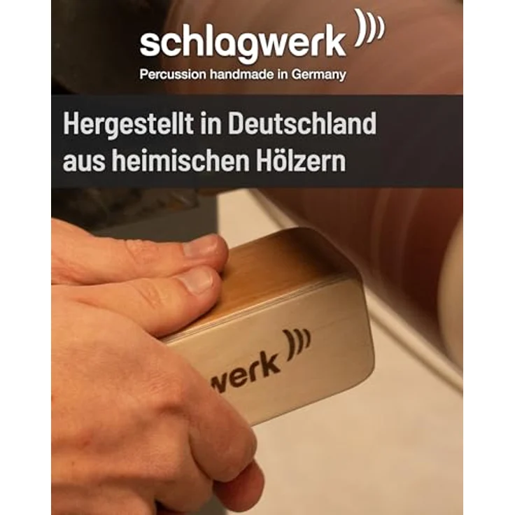 Schlagwerk SK40 Double Shaker, Professioneller Holzshaker mit Stereoeffekt, 24x5 cm, verschiedene Farben – Bild 3