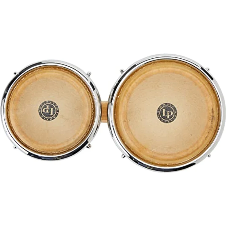 LP M199-AW Mini Bongos, Bongo Set aus Siam Oak Holz mit Comfort Curved II Rims, 3 1/2" und 4 1/8" Fellgröße, Höhe 4" – Bild 3