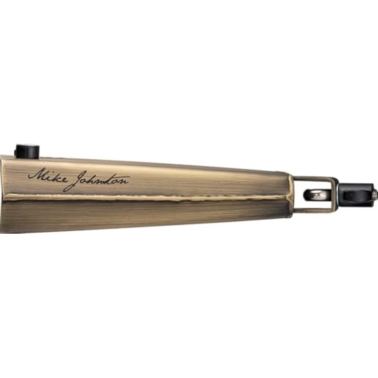 Meinl Percussion Mike Johnston Cowbell, großes Aufschlagidiophon mit Halterung, 7,75 Zoll, Stahl, Vintage Finish, inklusive Bell Mutes – Bild 3