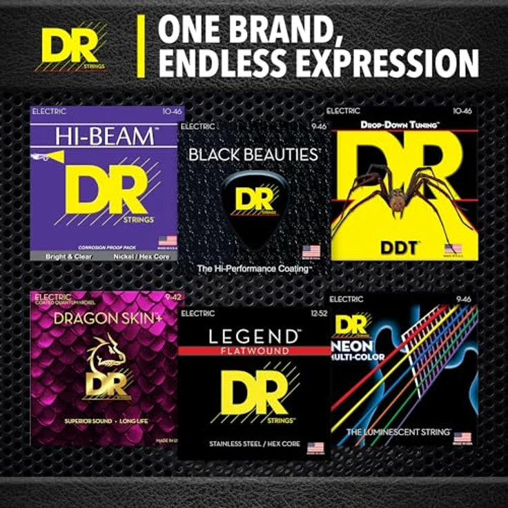 DR Strings Hi-Beam LTR-9, Gitarrensaiten E-Gitarre 009-042, nickelplated – Bild 8