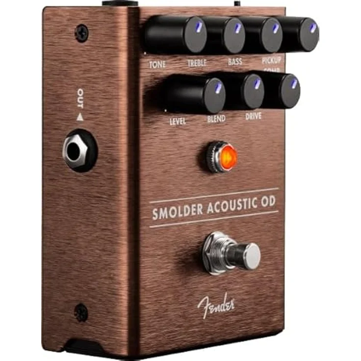 Fender Smolder Acoustic OD, Overdrive-Pedal für Akustikgitarre mit Pickup Kompensationssteuerung und True Bypass – Bild 4