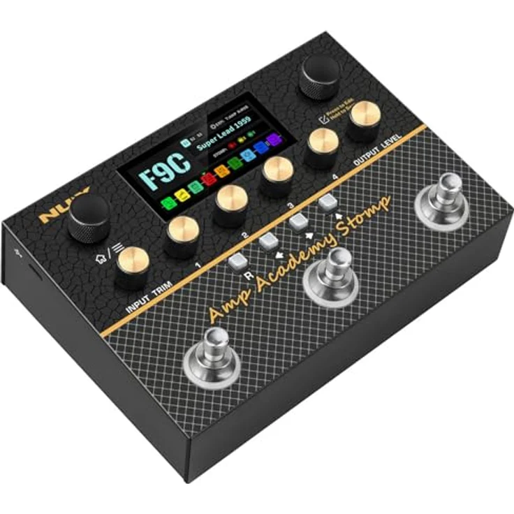 Nux Amp Academy Stomp, Gitarren-Multieffekte mit 27 Presets, 60 IR-Slots und 2,86" Farb-LCD-Display – Bild 5
