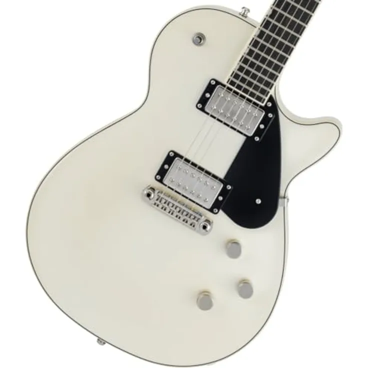 Gretsch EMTC Premier Jet VTG PRL, E-Gitarre mit Mahagoni-Korpus und Ahorn-Decke, Vintage Pearl