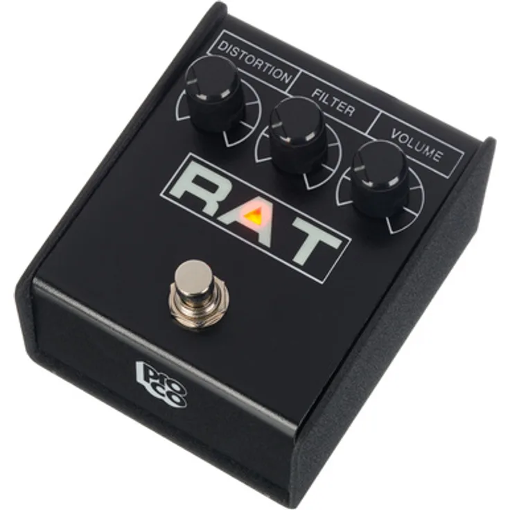 Proco Rat 2 Distortion, Effektpedal für vielseitige Distortion-Sounds, kompakte Bauweise, 89 x 103 x 73 mm, 794 g