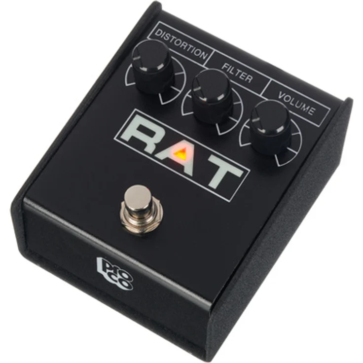 Proco Rat 2 Distortion, Effektpedal für vielseitige Distortion-Sounds, kompakte Bauweise, 89 x 103 x 73 mm, 794 g