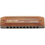 Suzuki Diatonic Harmonica PURE HARP MR-550H, Mundharmonika mit Holzgehäuse aus Hawaiian Koa für warmen Klang