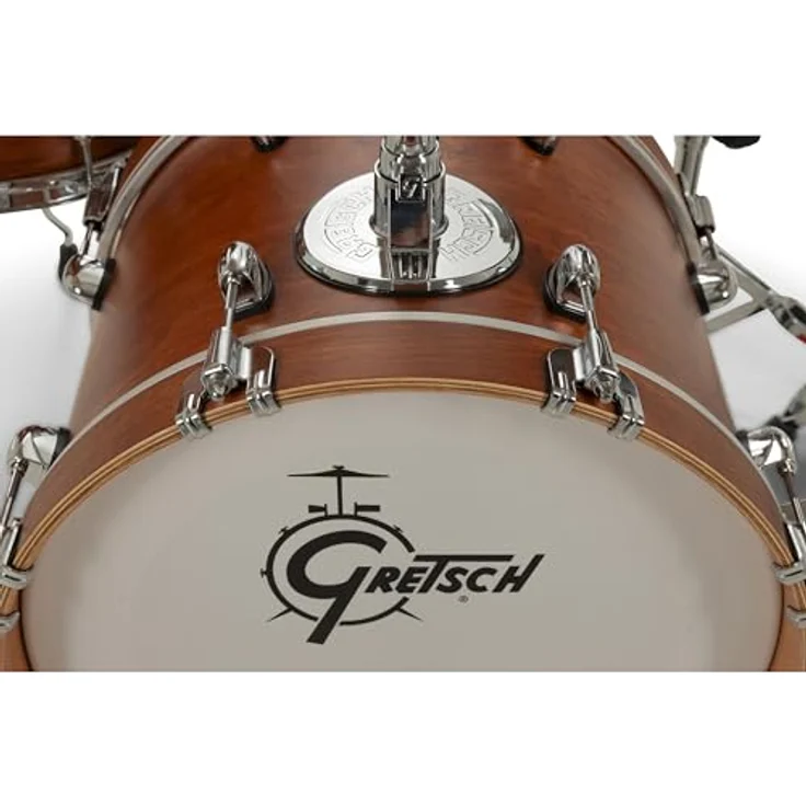 Gretsch Drums Catalina Club Micro SWG, Schlagzeugset mit 7-lagigem Mahagoni Kessel, Satin Walnut Glaze, inkl. Tom Tom Halter – Bild 5