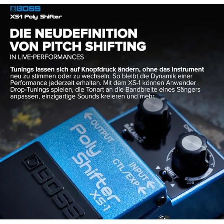 Boss XS-1 Poly Shifter, Effektpedal mit polyphoner Tonhöhenkorrektur und 6 Oktaven Bereich – Bild 4
