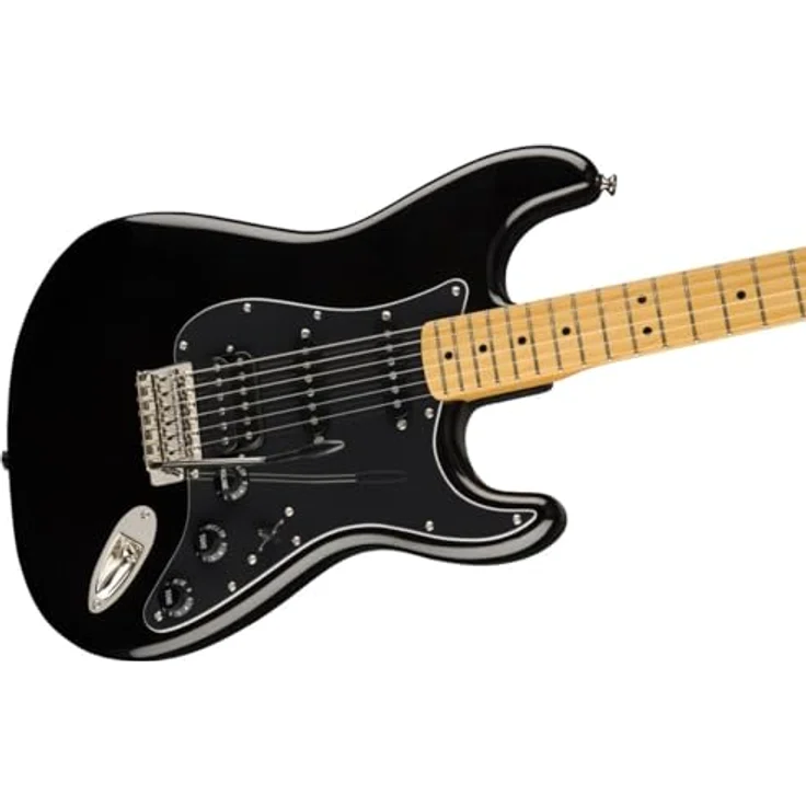 Fender Squier Classic Vibe 70s Stratocaster E-Gitarre, Schwarz, Ahorn-Griffbrett, 2 Jahre Garantie, Alnico-Tonabnehmer – Bild 4