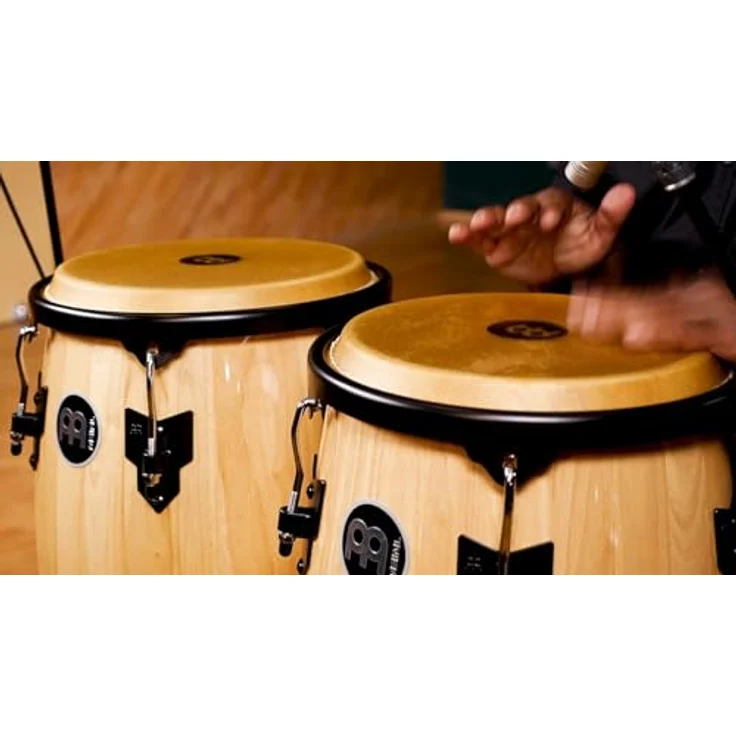 Meinl HC512 Conga Set 11" + 12" - NT, Natur, Gummibaum, handselektierte Büffelfelle, inklusive höhenverstellbare Ständer und Stimmschlüssel – Bild 2
