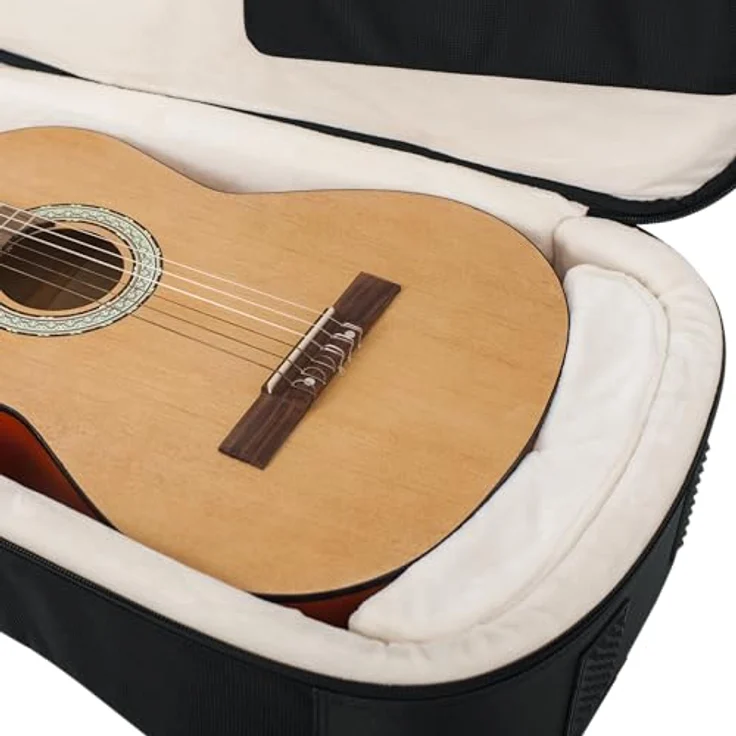 Gator G-PG Classic Guitar, Gitarrentasche der ProGo Ultimate Serie mit 25 mm Polsterung, Schwarz, inkl. Regenhülle und mehreren Taschen – Bild 8