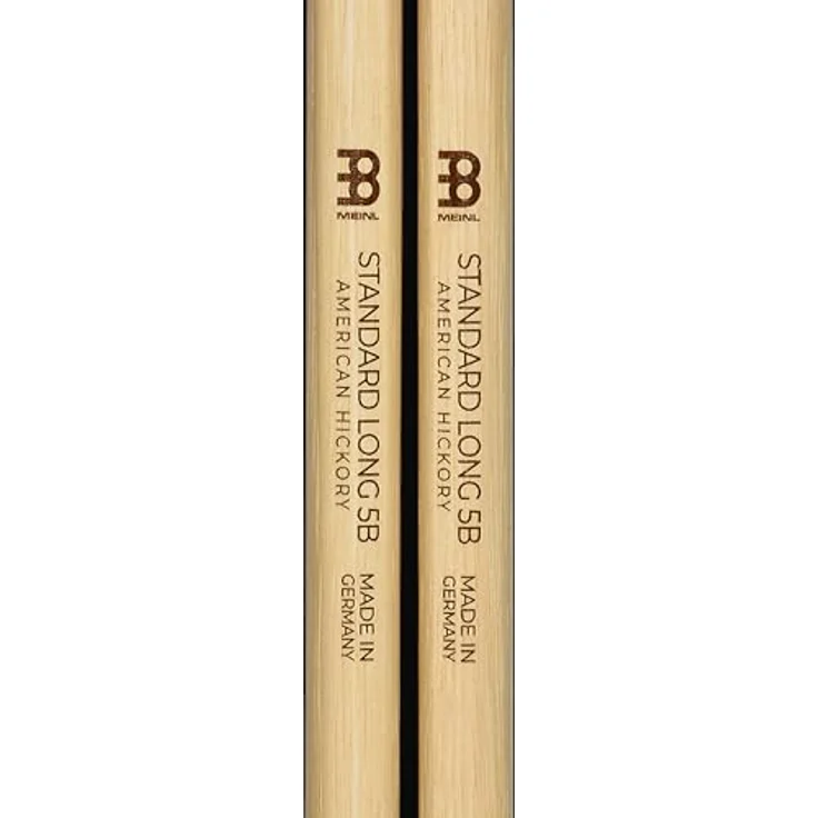 Meinl 5B Standard Long Hickory Drumsticks, 419 mm Länge, leichter Acorn Kopf, made in Germany – Bild 9