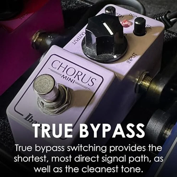 Ibanez CSMini Chorus Pedal, Gitarren-Effektgerät mit True Bypass, Speed, Depth und Level Reglern, Made in Japan – Bild 4