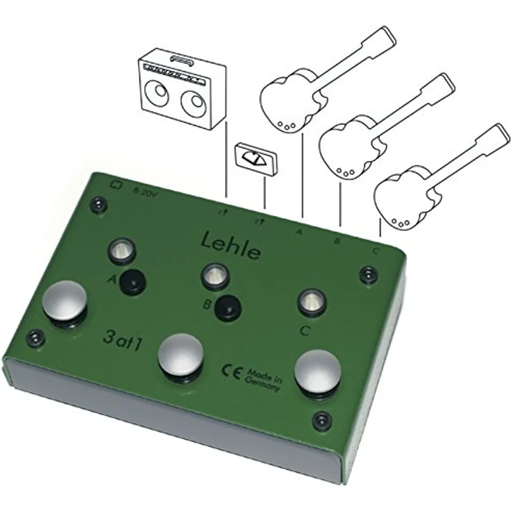 Lehle 3@1 SGoS, Gitarren-Switcher mit MIDI-Steuerung und True Bypass, made in Germany – Bild 1