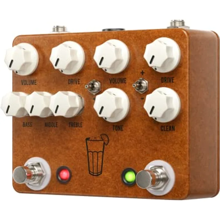 JHS Pedals Sweet Tea V3 Overdrive / Distortion, mit Moonshine V2 und Angry Charlie V3, hohe Verstärkung, schwarz
