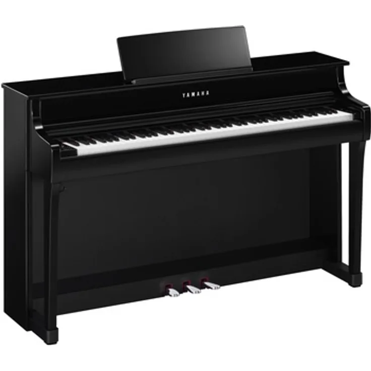 Yamaha CLP-835 PE Digitalpiano mit 88 gewichteten Tasten, 38 Sounds, Bluetooth und schwarzem Hochglanz-Finish
