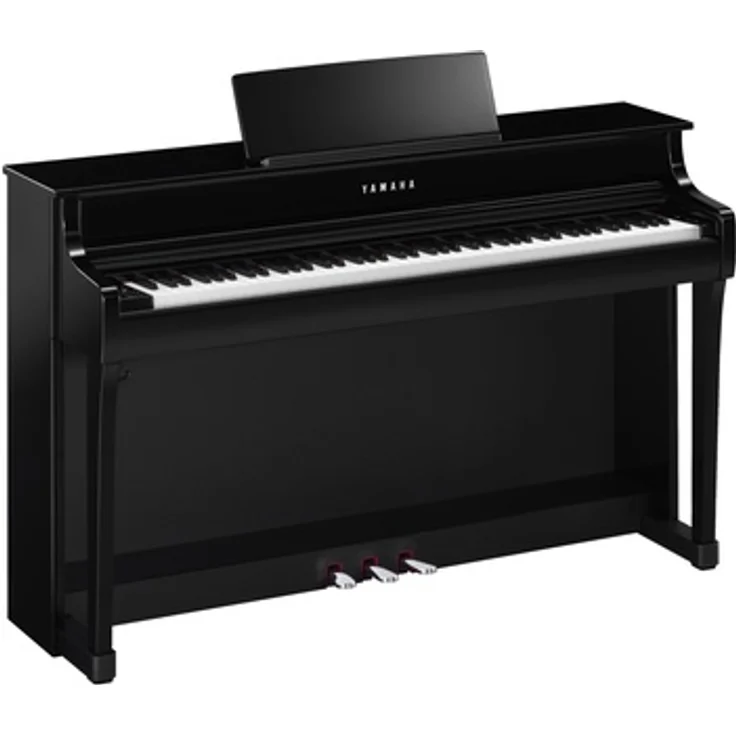 Yamaha CLP-835 PE Digitalpiano mit 88 gewichteten Tasten, 38 Sounds, Bluetooth und schwarzem Hochglanz-Finish