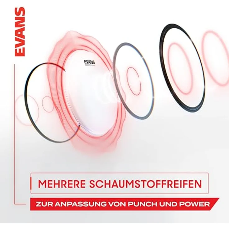 Evans EMAD2 Clear 20", Bass Drum Batter aus hochwertigem Material für ausgewogenen Klang – Bild 4