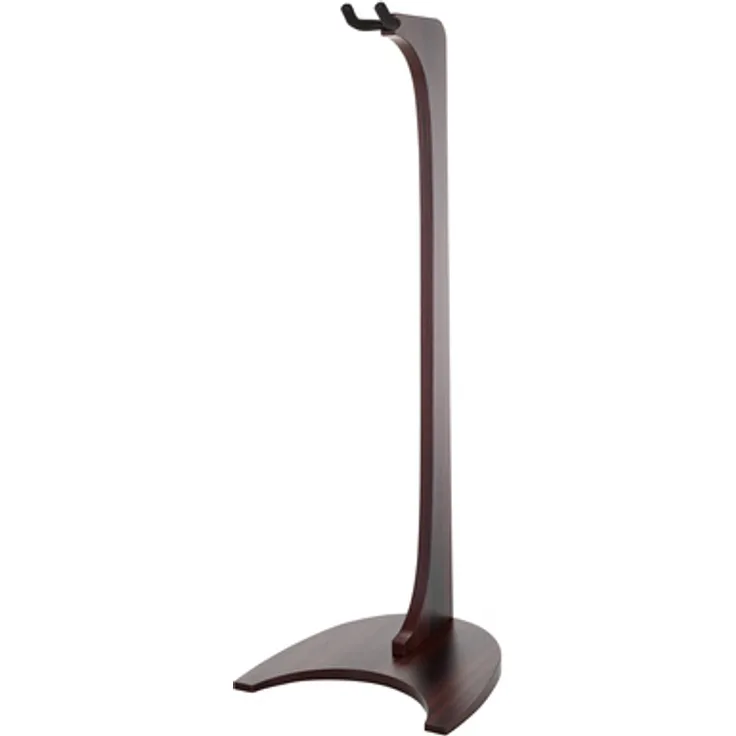 Fender Wooden Hanging Guitar Stand, Gitarrenständer aus Laminat Holz mit Walnuss-Finish, kratzfester Jochpolsterung, passend für elektrische, akustische und Bassgitarren