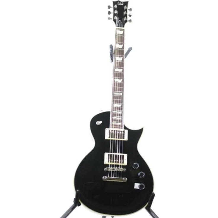 ESP LTD EC-256 BLK, E-Gitarre mit Mahagoni-Korpus, geröstetem Jatoba-Griffbrett und ESP LH-150 Tonabnehmern, schwarz – Bild 1