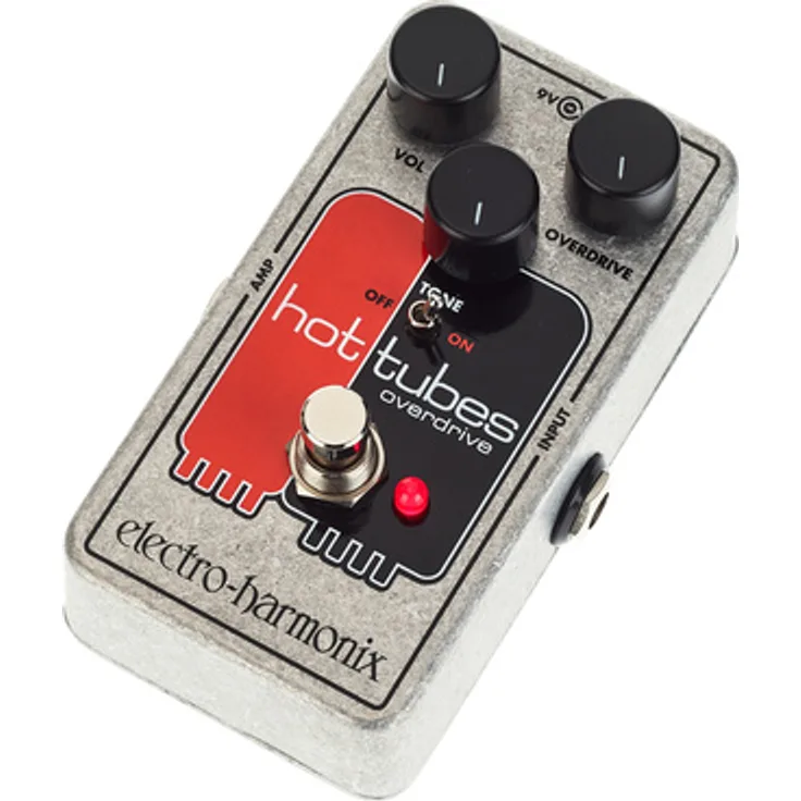 Electro Harmonix Hot Tubes Nano, Overdrive-Pedal mit Volume, Overdrive und Tone Reglern, True Bypass, kompaktes Design