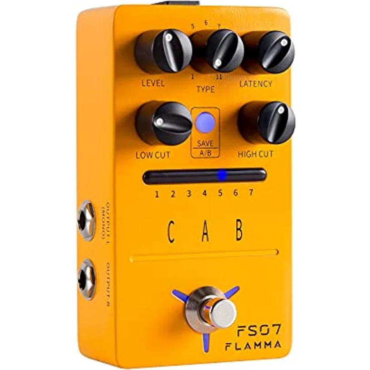 Flamma FS07 Cab IR Loader, Gitarren-Effektgerät mit Stereoausgängen und Latenzregler für zwei individuelle IRs – Bild 9