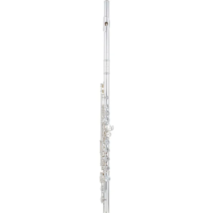 Azumi AZ-Z1 E Flöte, geschlossene Klappen, E-Mechanik, versilberter Neusilber-Korpus, 925er Sterling Silber Mundlochplatte, inkl. Etui und Reinigungszubehör