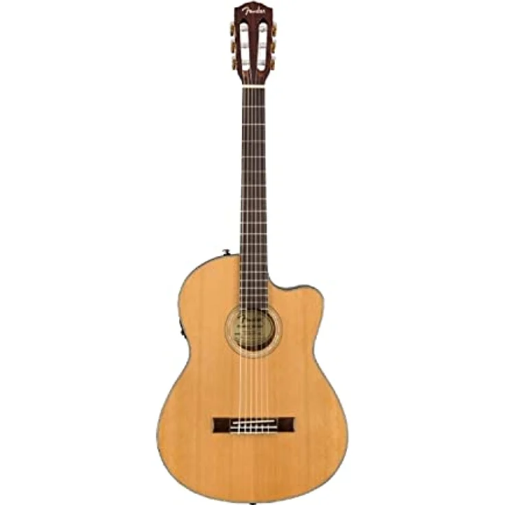 Fender CN-140SCE Thinline Natural, Konzertgitarre mit massiver Zederdecke, Ovangkol-laminiert, Fishman Elektronik, inkl. Koffer – Bild 1