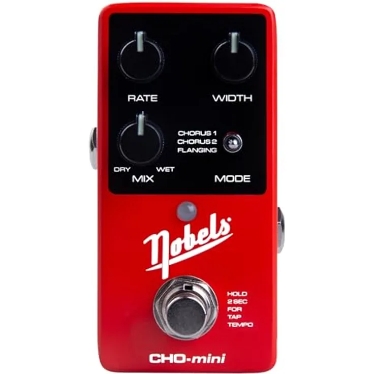 Nobels CHO-mini Chorus, E-Gitarren Effektpedal mit 3 Modi, kompaktes Design, Mono/Stereo-Ausgänge