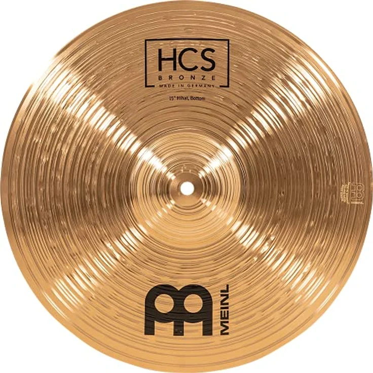 Meinl 15" HCS Bronze Hi-Hat, B8 Bronze, Traditional Finish, heller und klarer Klang, ausgewogenes Sustain, made in Germany – Bild 7