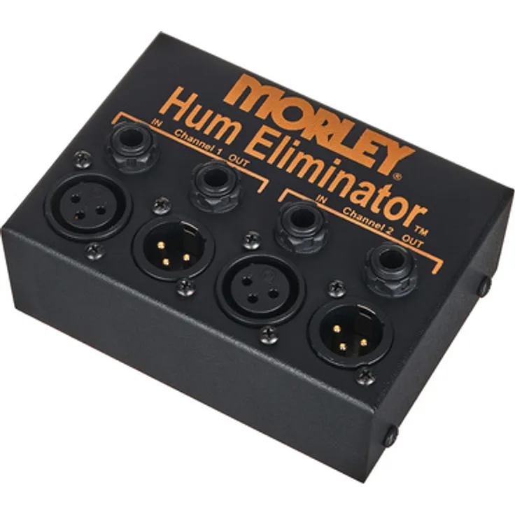 Morley Ebtech Hum Removal Tool Box, 2-Kanal-Hum-Eliminator mit Smart Jacks und XLR-Buchsen, 100V-240V, LED Anzeige