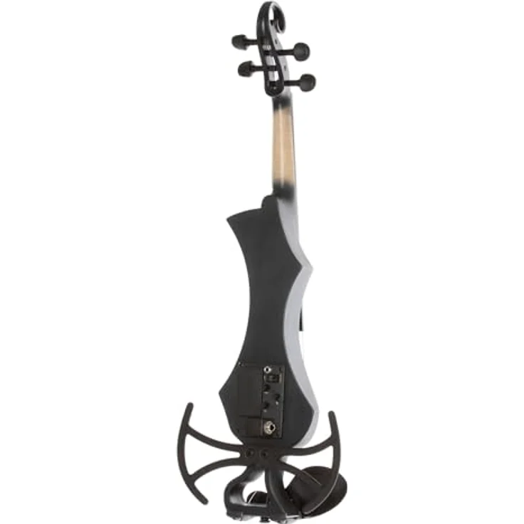 GEWA E-Violine Novita 3.0, elektronische Violine 4-saitig in Schwarz mit Universaladapter für Schulterstützen und hochwertigen Komponenten – Bild 2