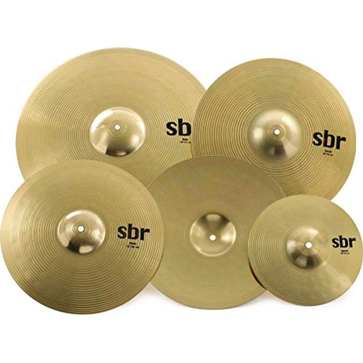 Sabian SBR Promotional Set, Schlagzeugbecken aus Pure Brass mit Einjahresgarantie – Bild 4