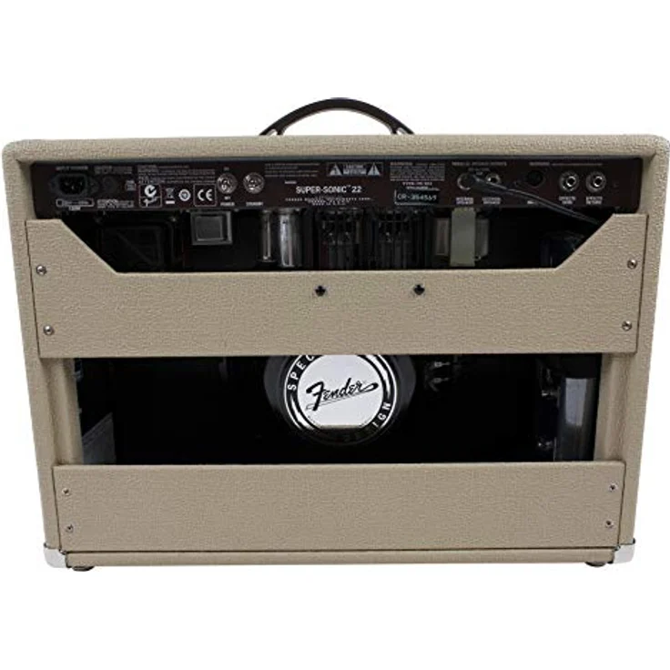 Fender Super-Sonic 22 Combo Blonde, E-Gitarren-Combo mit 22 Watt, 1x12" Lautsprecher, 2 Kanäle, Röhrenverstärkung – Bild 9
