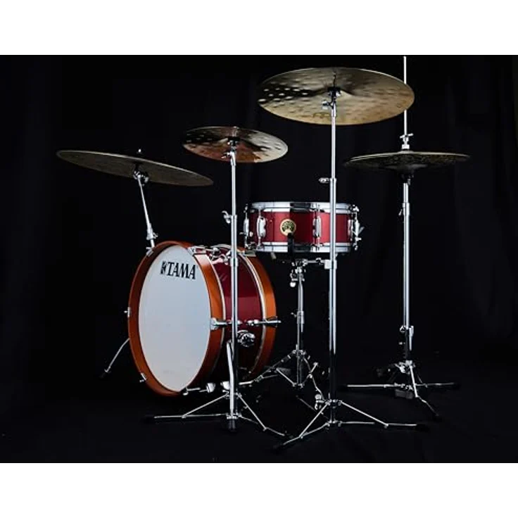 Tama Club Jam Mini Kit -CPM, Kompakter Kesselsatz mit 18"x7" Bass Drum und 12"x5" Snare, Farbe: Candy Apple Mist – Bild 2