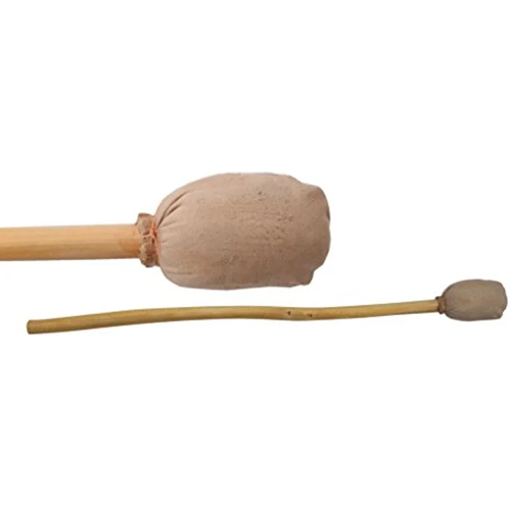 Terre Shaman Drum Cow Skin Shorn 50, Runde Schamanentrommel mit 50 cm Durchmesser, geschorene Rinderhaut und Mahagoni-Rahmen, dunkler Klang, inklusive Schlägel – Bild 5