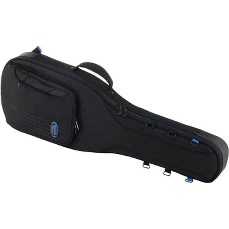 Reunion Blues Expedition E-Gitarre Gigbag, Schwarz, robustes, leichtes Design mit stoßabsorbierendem Flexoskelett und witterungsbeständiger Außenschicht