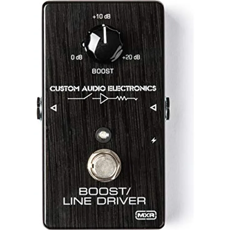 MXR MC-401 Custom Audio Electronics Booster, einstellbar von 0 bis 20dB Boost, stabiles Gehäuse, Status LED, 9V Netzteil optional