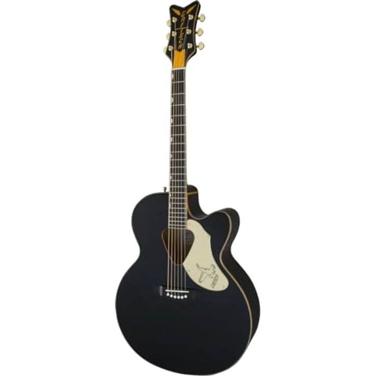 Gretsch G5022CBFE Rancher Falcon Jumbo, Westerngitarre mit massiver Fichtendecke, Ahornboden, mahagonihals, Palisandergriffbrett, Cutaway, Farbe: Black – Bild 5