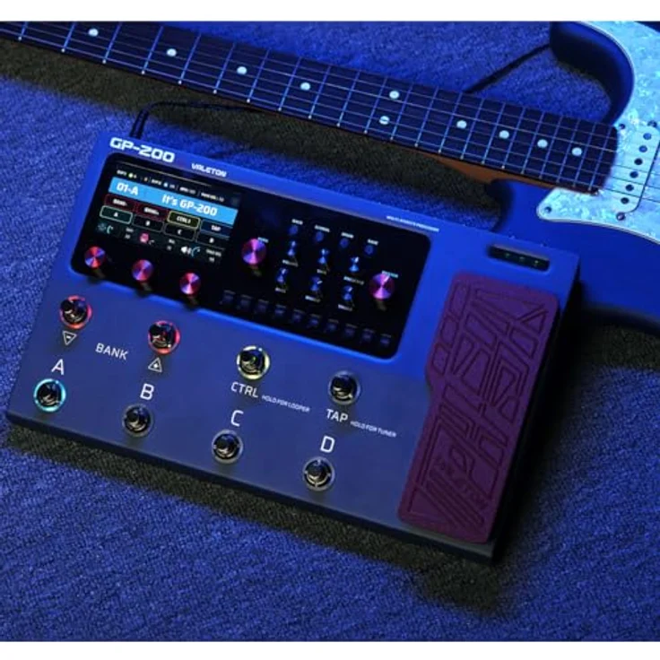 Valeton GP-200X Anniversary, Gitarren-Multieffekte mit 140 Verstärkertypen, HD-Modellierung, 8 LED-Fußschaltern und hochwertigem 180s Looper – Bild 8