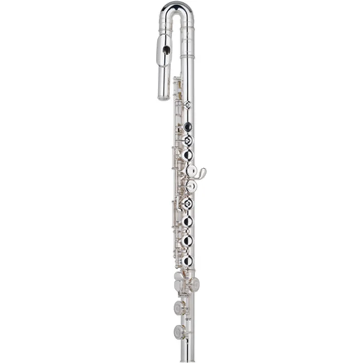 Pearl Flutes Quantz B505EU-HC, Querflöte mit gebogenem Brezza Kopfstück, C-Fuß, geschlossenen Klappen und Neusilbermechanik, inkl. Koffer und Zubehör