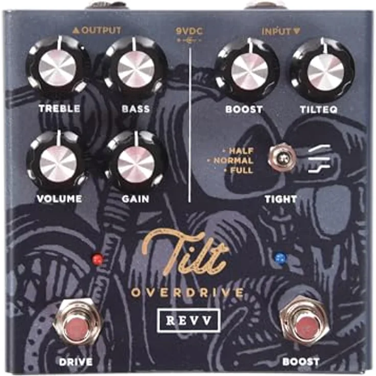 Revv Shawn Tubbs Signature Tilt Overdrive/Boost Pedal mit Tight Switch und 2-b Drive EQ