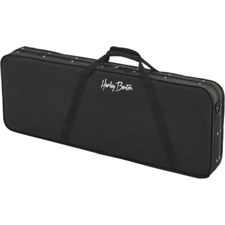 Harley Benton LightCase-El-Guitar, leichter Gitarrenkoffer im GigBag Style aus hochdichtem Schaumstoff für ST/TE Style Gitarren, wetterfestes Nylon, mit Schultergurt und Zubehörfächern