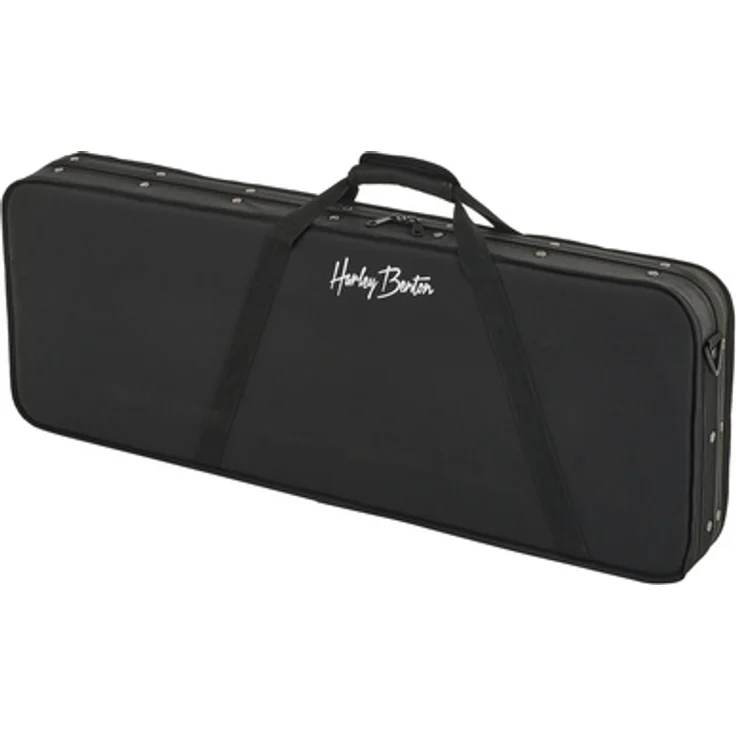 Harley Benton LightCase-El-Guitar, leichter Gitarrenkoffer im GigBag Style aus hochdichtem Schaumstoff für ST/TE Style Gitarren, wetterfestes Nylon, mit Schultergurt und Zubehörfächern